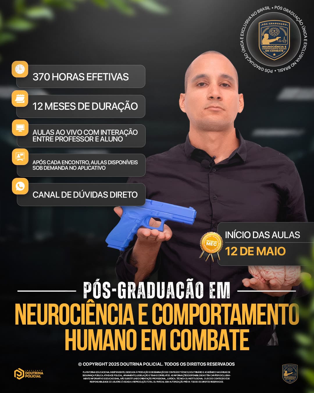 Pós-graduação em Neurociência e Comportamento Humano em Combate